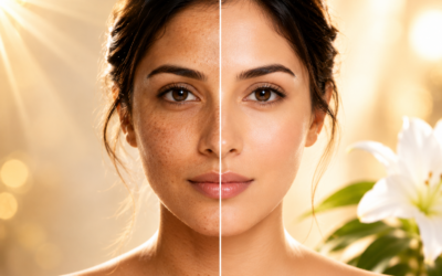 Can Sun-Damaged Skin Recover? Expert Solutions for Pigmentation & Photoaging Woman noticing sun damage, pigmentation, and uneven skin tone in the mirror while considering professional skin treatment in Wakad Pune